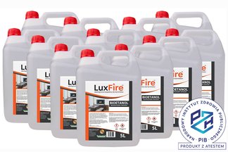 Lux Fire™ 60 litrów–  ekologiczne biopaliwo do kominka (bioetanol do biokominka)