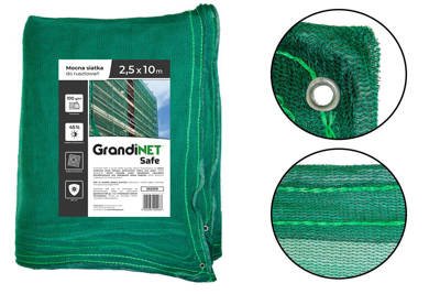Mocna siatka rusztowaniowa Grandinet Safe 2,5x10m 45% Premium 100g SGS251R