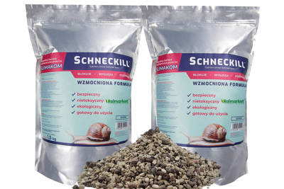 Naturalna bariera mechaniczna, środek na ślimaki zabezpieczający rośliny Schneckill 3kg